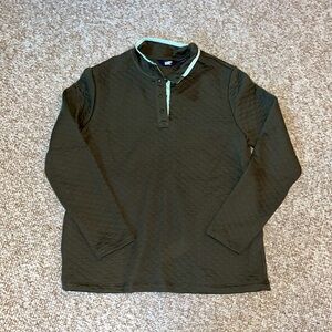 Womens Lands End quilted pull over